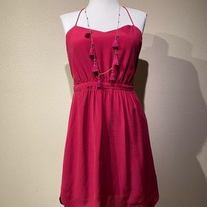 Madewell xs pink silk summer dress